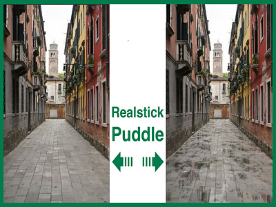 Puddle dribbble graphic design ibrahim mirror ibrahimmirror68 photo retouching puddle realstick puddle