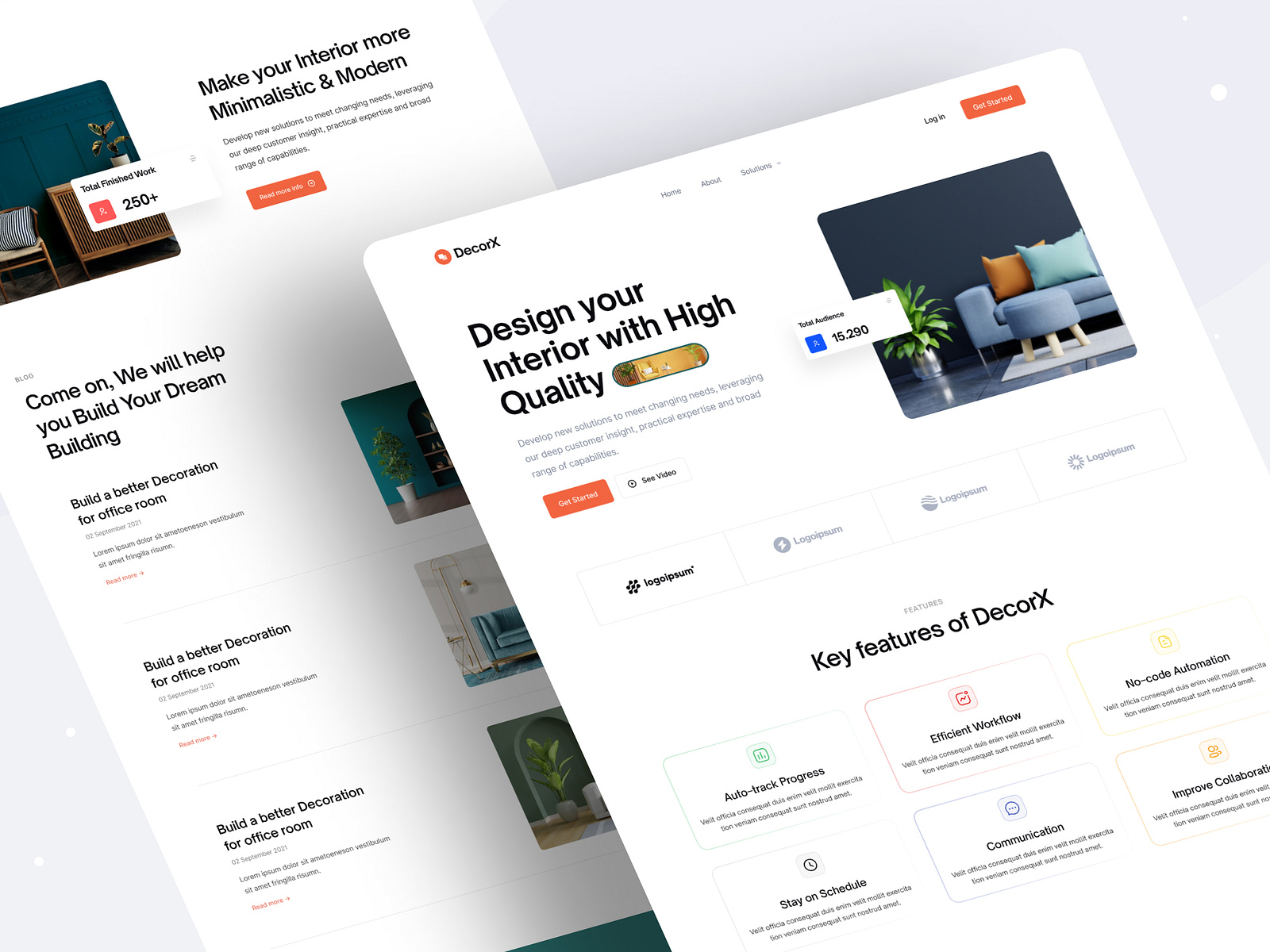 Interior Landing Page Design by Sharon Ahmed ⭐️ on Dribbble