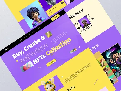 NFT Marketplace Website blockchain crypto cryptocurrency home page landing metaverse nft nft app nft marketplace nft web rarible uidesign uiux uxdesign web 3.0 web design web page web site web3 website