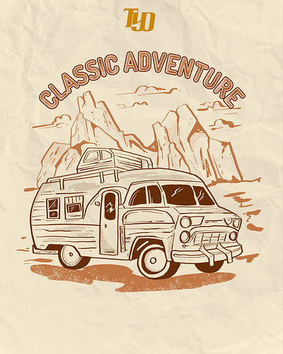 Classic Adventure Vintage Illustration Tshirt || Apparel | Merch graphic design illustration merch retro tshirtillustartion vintage