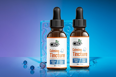 CBD Label Design product packaging box design