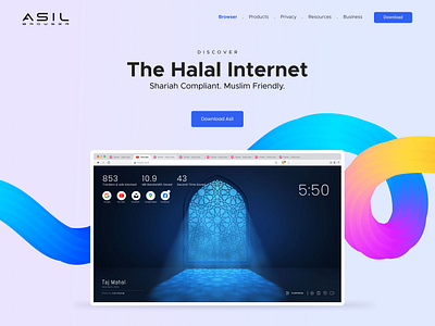 Asil Browser figma halal browser halal web content islamic browser islamic design muslim browser ui design web browser