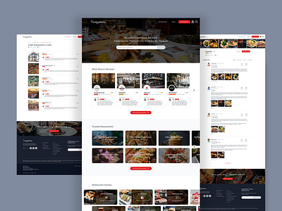 Design for a food review site design ui ux