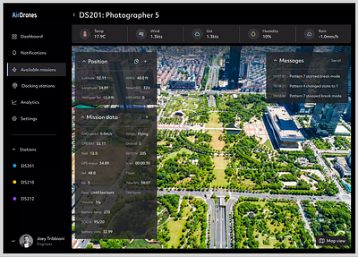 Dashboard for drone operators app app design dashboard design desktop app drone operator dashboard drones graphic design personal customization photography product design ui ux uxui