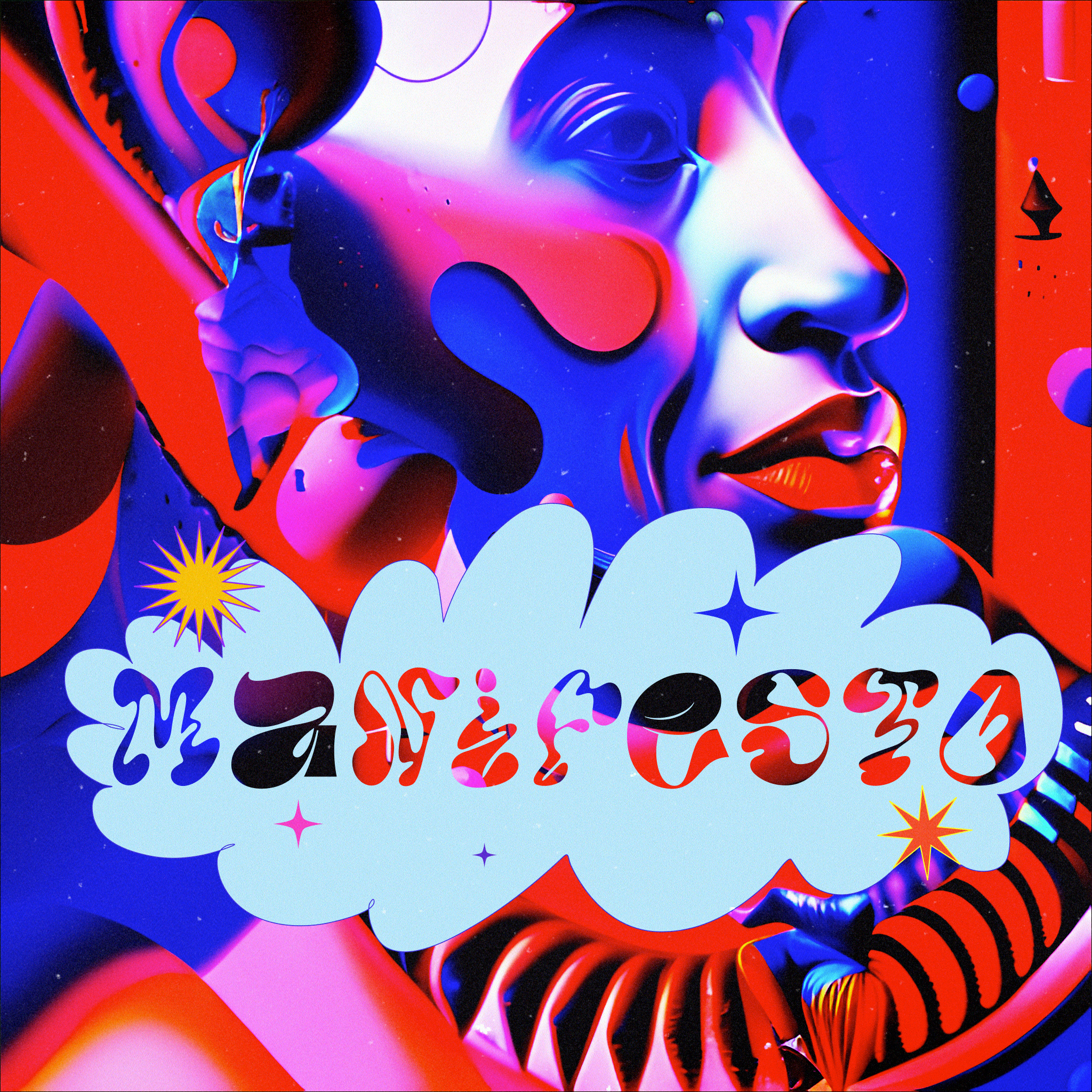 Manifesto - Animated Typo Poster after effects ai ai art animated type animated typography animation artificial intelligence bright colourful deforum design experimental illustration motion design poster stable diffusion typo