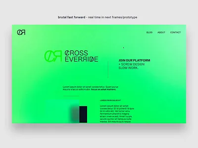 Concept Website 2 blog concept experiment figma gradient homepage interactive key landing page minimal mocku neon green outline page prototype site ui ui design webpage website
