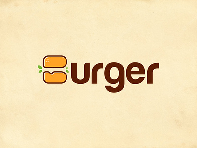 Burger Logo branding burger logo combination logo food logo minimal logo restaurant logo wordmark logo