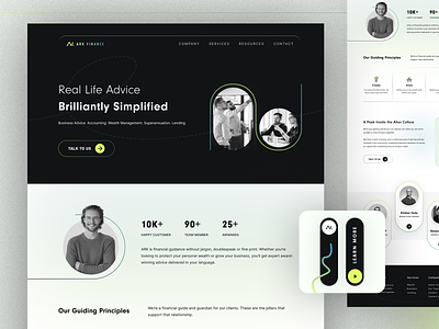 Finance Adviser - Consulting Agency Landing Page adviser advocate agency attorney consultancy consultant agency defence attorney firm landing page design lawyer legal adviser product design real life advice specialist support uiux design agency website design