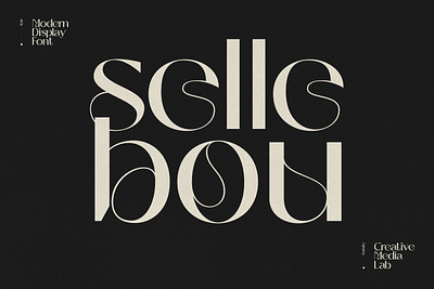 Sellebou - Display Font branding display font font fonts illustration lettering logo sans serif typeface typography