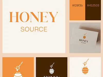 Honey source - logo design brandidentity branding design graphic design honey logo label design logo logo design packaging
