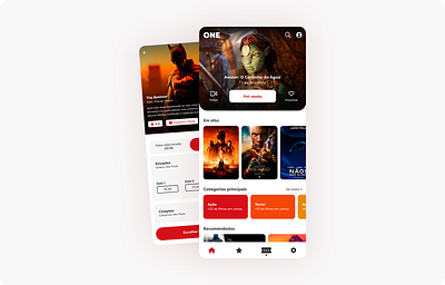 UI Cine app cine design ui ux