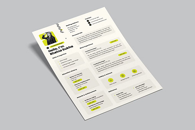 CV Resume Template curriculum vitae cv design cv resume cv template illustration resume cv resume design resume template ui