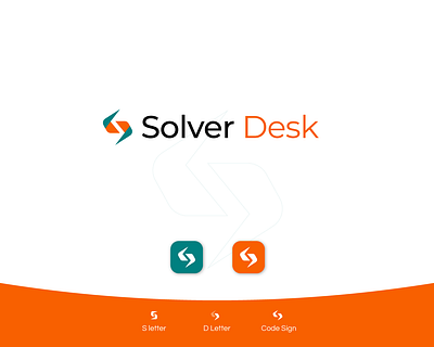 Solver Desk Logo Design initial letter letterlogo logo minimal logo s letter logo