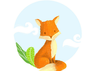 Cute FOX illustration animal childrenbookillustration cuteanimal digital painting fox foxart foxyart illustration little prince painting procreate