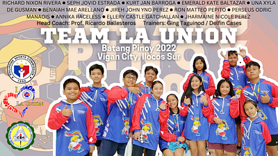 Team La Union Batang Pino 2022 Tarpaulin Layout design graphic design layout tarpaulin