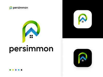 Persimmon Logo Design brand guideline brand identity branding design graphic design home house logo logo design modern logo design persimmon logo design real state real state logo design smart logo design ui vector visual logo design