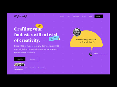 Agency Landing Page agency design figma latestdesign productdesign trending ui uidesign uiux