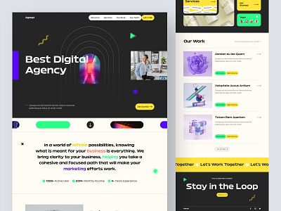 Agoup - Digital agency website agency agencywebsite bestui dailyui design designidea designui digital agency digital marketing fiverr idea landing page design landingpge manipulation marketing minhaj uddin ui uidesign website website design