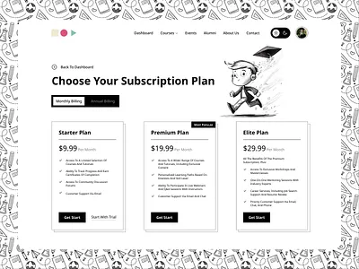Subscription Plan Details dark mode design details figma light mode plan subscription ui uiux ux web