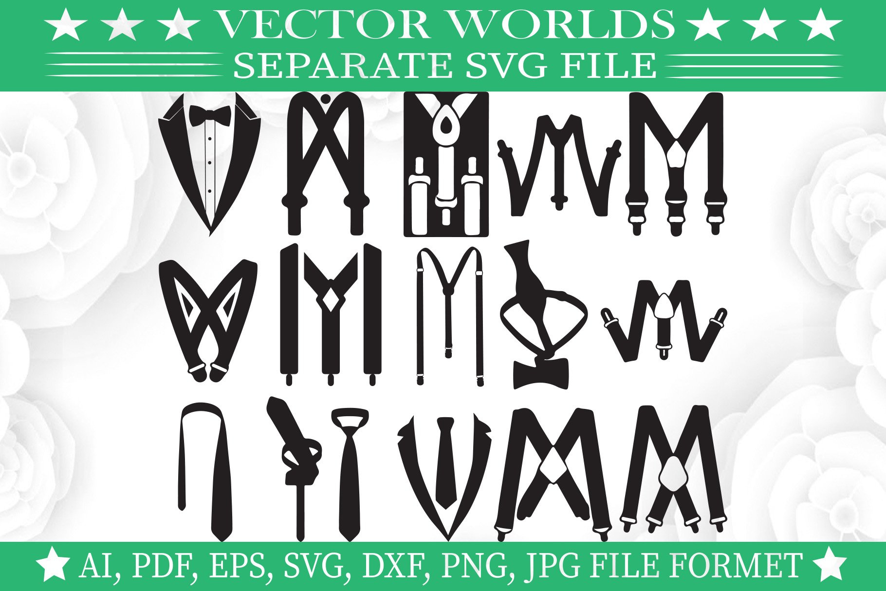 Suspenders Svg, Suspender Svg by SetaraAsma on Dribbble