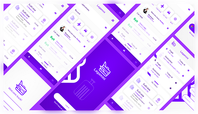Lagamini | Mobile app design UI/UX app design graphic design logo ui ux violet