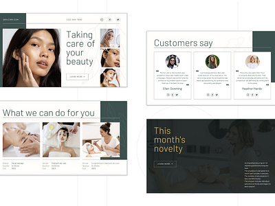 Skin Care. Canva Website Template by Kalugina Natalia on Dribbble