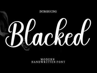 Blacked - Handwritting Font by Inermedia STUDIO on Dribbble