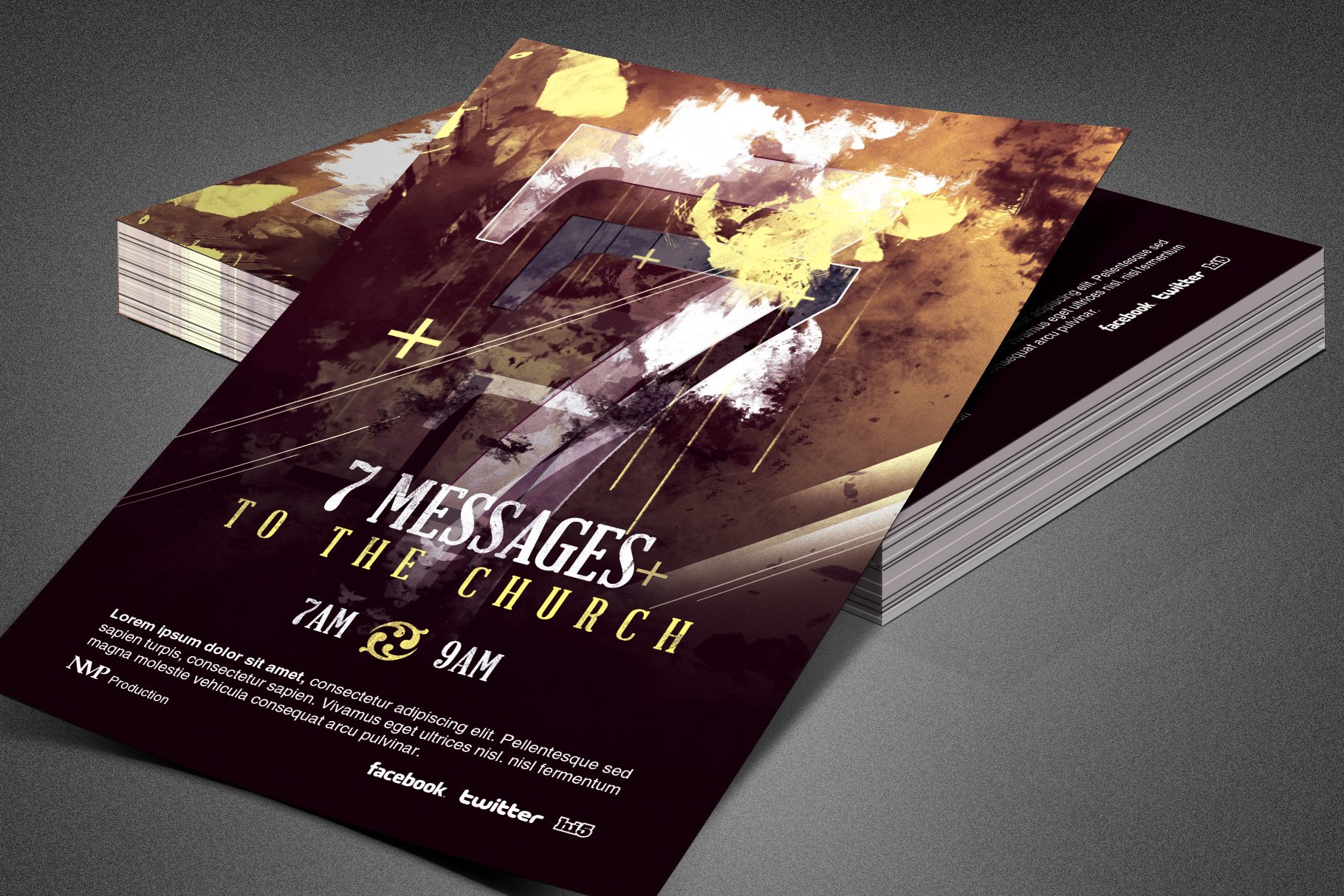 Seven Messages Church Flyer Template by Mark Taylor on Dribbble