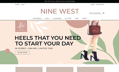 Nine West Campaign branding design graphic design illustration logo ui