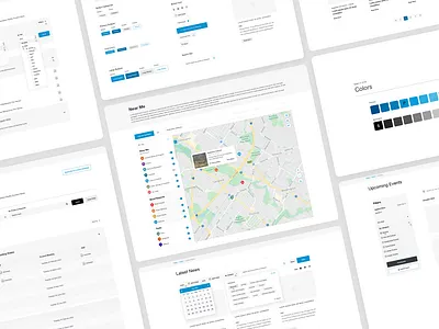 Web App Modules Concepts design systems designer interface modukes perth product design ui ux wa web app website