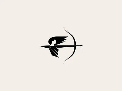 Archer logo archer arrow artemis black bow branding design girl graphic design hair illustration logo logofolio logotype portfolio shooter sport vector weapon woman