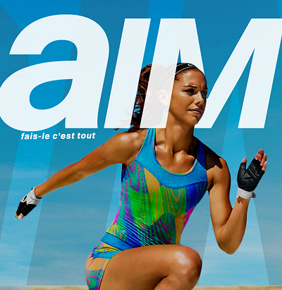 Aim and do it! graphic design