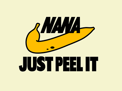 NANA© banana branding cartoon design diet dribbble flavour food fruit healthy illustration logo potassium sweet yellow