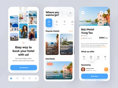 Hotel Booking App app booking app flight booking flight booking app hotel booking hotel booking app mobile app online booking app travel app ui uiux ux vacation app