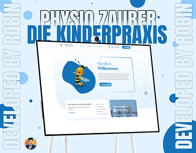 Physio Zauber Die Kinderpraxis baby children treatment css elementor figma html javascript php theray web design website development wordpress
