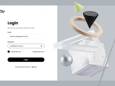 Login page login login page minimalistic simple ui