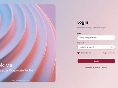 Split Login aesthetic login login page split login