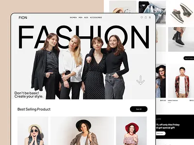 Fion - Fashion Design Website cloth web cloth website e com webite e commarce fashion web fashion website fasion design shoes website shyed ui ui shyed web web design website website design