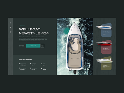 Boat boat design landing page product design ui ux web design