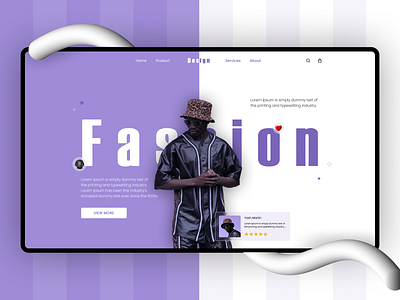 Design - Landing Page clean designs ecommerce fashion fashion blog home page landingpage marketplace online shop shop wear web design