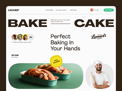 Uchef Website design interface product service startup ui ux web website