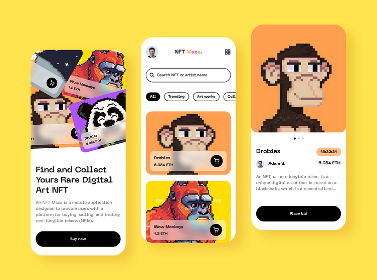 NFT digital art store by Helen (Zarembo) Domina 🇺🇦 on Dribbble