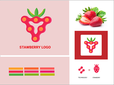 STAWBERRY LOGO DESIGN branding branding logo corporate creative design logo professional stawberry logo