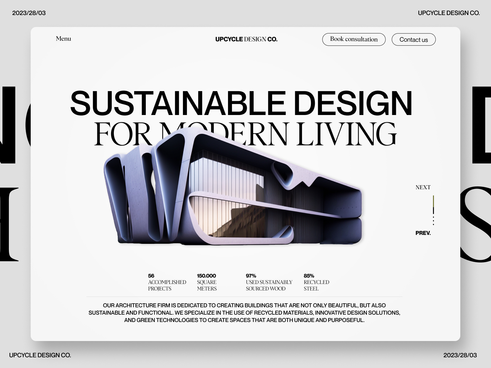 Architecre company UI Website design 3d branding branding identity creative design design figma graphic design landing page logo minimal minimalistic designs typography ui uiux website designs ux web webdesign website website hero design