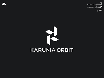 KARUNIA ORBIT branding design graphic design icon illustration k logo letter logo minimal ui vector
