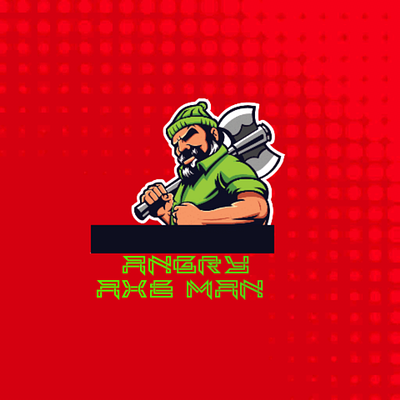 Angry Axe Man branding graphic design logo
