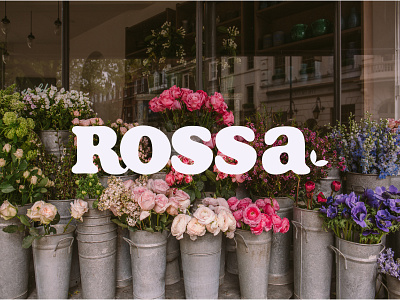 Branding for flower shop "Rossa" brand branding card design flower flowershop graphic graphic design grid illustrator logo logotype shop