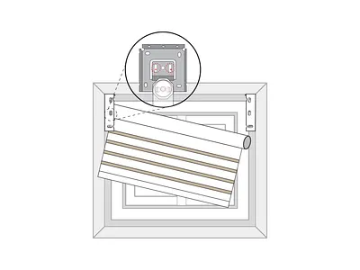 Window Blind instruction- ARCV004 instruction manual instructional design instructional illustration line art technical illustration user manual vector