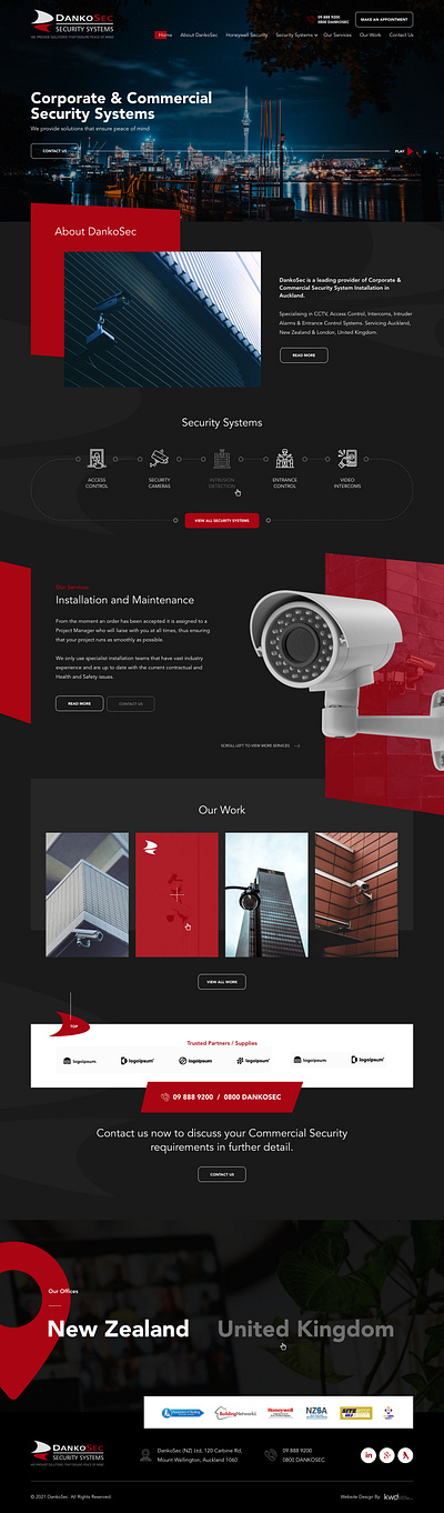 Dankosec Security System design facebook illustration logo ui ui design ux design web web design website design