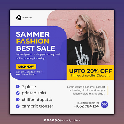 Social media post design for Clothing brand 3d animation brand branding clothing design designer flyer design graphic design illustration logo motion graphics social media ui vector